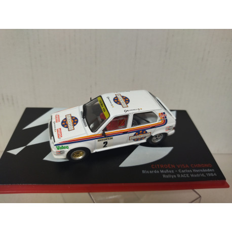 CITROEN VISA CHRONO 1984 RALLY RACE MADRID RICARDO MUÑOZ 1:43 ALTAYA IXO