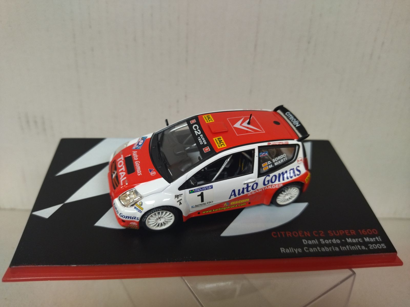 Miniatura Auto Citroën C2 1600 #1 D. Sola - X. Amigo Rally Villa Joiosa 2006 Scala 1:43