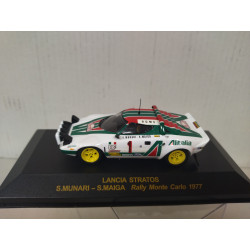 LANCIA STRATOS HF 1977 WIN RALLY MONTE CARLO S.MUNARI 1:43 RALLY CAR ALTAYA IXO