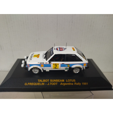 TALBOT LOTUS SUNBEAM 1981 WIN RALLY ARGENTINA 1:43 RALLY CAR ALTAYA IXO