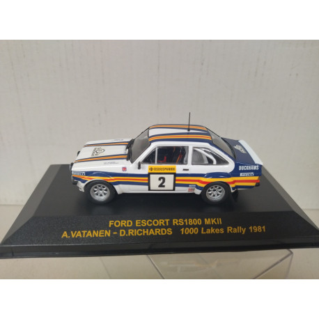 FORD ESCORT 1981 MK2 RS 1800 WIN RALLY 1000 LAKES A.VATANEN 1:43 ALTAYA IXO