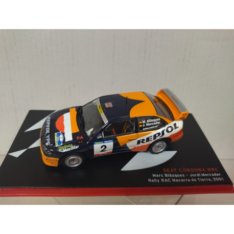 SEAT CORDOBA WRC RALLY NAVARRA 2001 BLAZQUEZ ALTAYA IXO 1:43