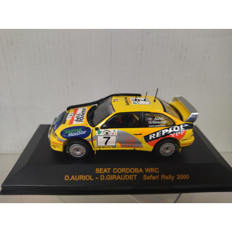 SEAT CORDOBA WRC RALLY SAFARI 2000 AURIOL 1:43 ALTAYA IXO RALLY CAR