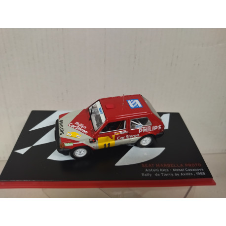 SEAT MARBELLA PROTO 1988 RALLY TIERRA AVILES 1:43 ALTAYA IXO