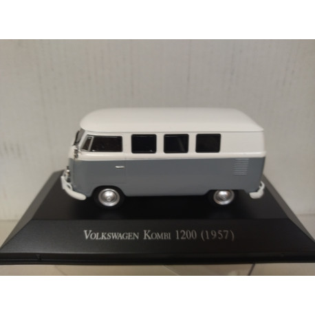 VOLKSWAGEN T1 1957 KOMBI 1200 GREY/WHITE INESQUECIVEIS BRASIL 1:43 DeAGOSTINI IXO