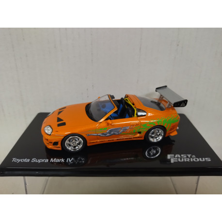 TOYOTA SUPRA TURBO MARK IV ORANGE OPEN FAST & FURIOUS 1:43 ALTAYA IXO