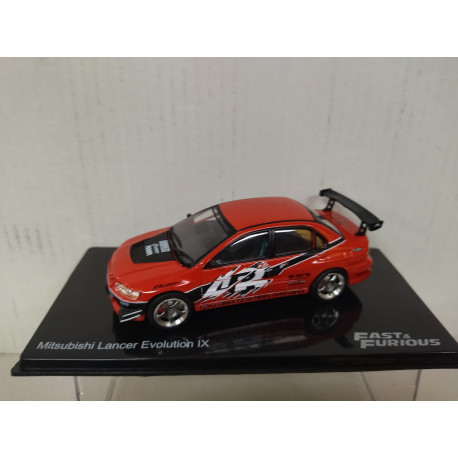 MITSUBISHI LANCER EVO IX RED FAST & FURIOUS 1:43 ALTAYA IXO