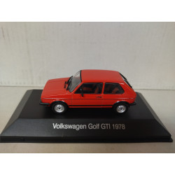 VOLKSWAGEN GOLF 1 1978 GTi RED VW GERMANY 1:43 DeAGOSTINI IXO