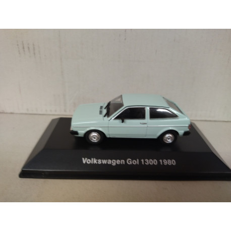 VOLKSWAGEN GOL 1980 1300 LIGHT BLUE VW BRASIL 1:43 DeAGOSTINI IXO
