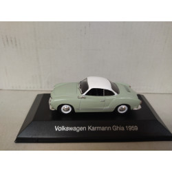 VOLKSWAGEN KARMANN GHIA 1959 GREEN/WHITE MEMORABLES MEXICO 1:43 DeAGOSTINI IXO