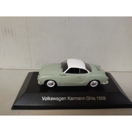 VOLKSWAGEN KARMANN GHIA 1959 GREEN/WHITE MEMORABLES MEXICO 1:43 DeAGOSTINI IXO