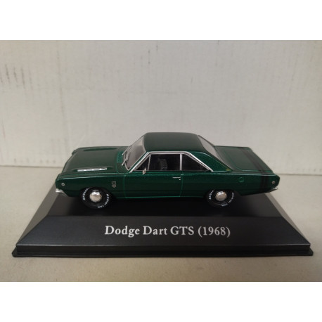 DODGE DART 1968 GTS GREEN MEMORABLES MEXICO 1:43 DeAGOSTINI IXO