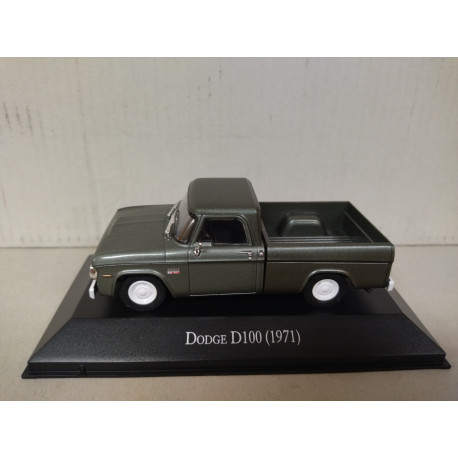 DODGE D-100 1971 PICKUP GREEN MEMORABLES MEXICO 1:43 DeAGOSTINI IXO