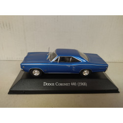DODGE CORONET 1968 440 BLUE MEMORABLES MEXICO 1:43 DeAGOSTINI IXO