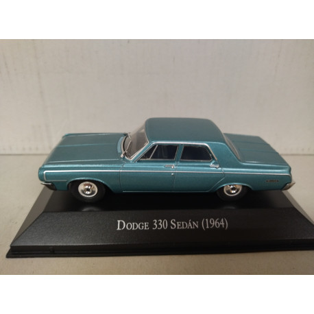 DODGE 330 1964 SEDAN BLUE MEMORABLES MEXICO 1:43 DeAGOSTINI IXO