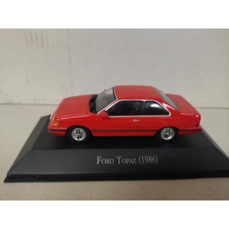 FORD TOPAZ 1986 RED MEMORABLES MEXICO 1:43 DeAGOSTINI IXO
