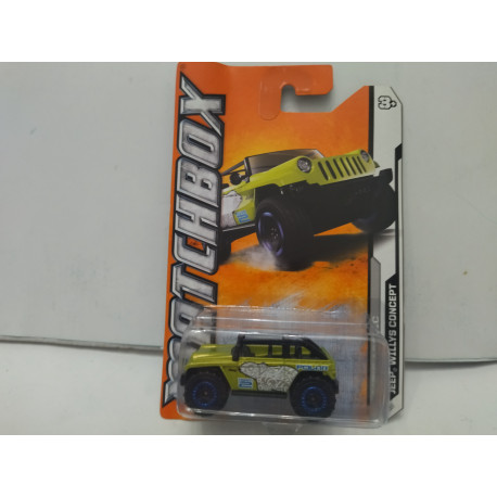 JEEP WILLYS CONCEPT POLAR 1:64 MATCHBOX USA CARD