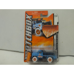 HIGHWAY MAINTENANCE TRUCK WITH PLOW 1:64 MATCHBOX USA CARD