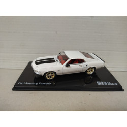 FORD MUSTANG FASTBACK WHITE/BLACK FAST & FURIOUS 1:43 ALTAYA IXO