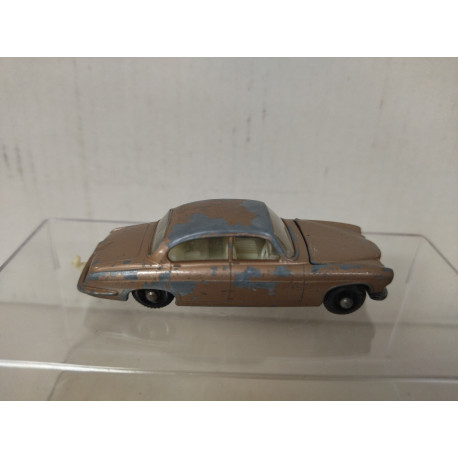 JAGUAR MK10 BROWN/GOLD LESNEY 28 1:72/apx 1:64 MATCHBOX NO BOX PINTURA