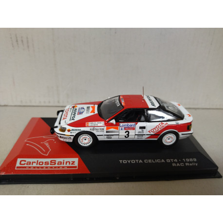 TOYOTA CELICA 1989 GT4 RALLY RAC CARLOS SAINZ 1:43 ALTAYA IXO
