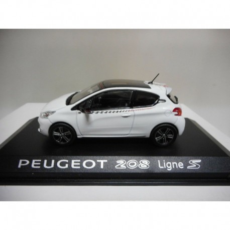 PEUGEOT 208 LIGNE S 208 3P BLEU NOREV 1:43