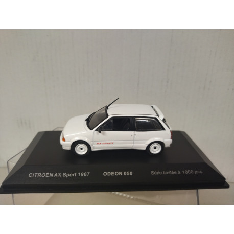 CITROEN AX 1987 SPORT WHITE 1:43 ODEON 050