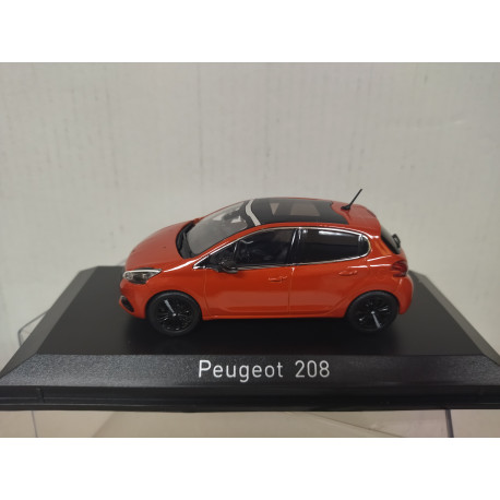 PEUGEOT 208 2015 ORANGE 1:43 NOREV 472815