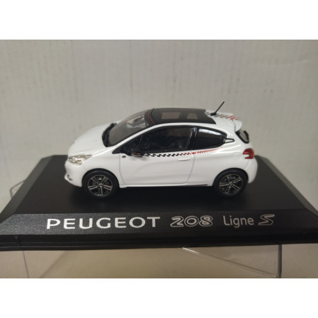 PEUGEOT 208 2012 LIGNE S WHITE 1:43 NOREV 472802