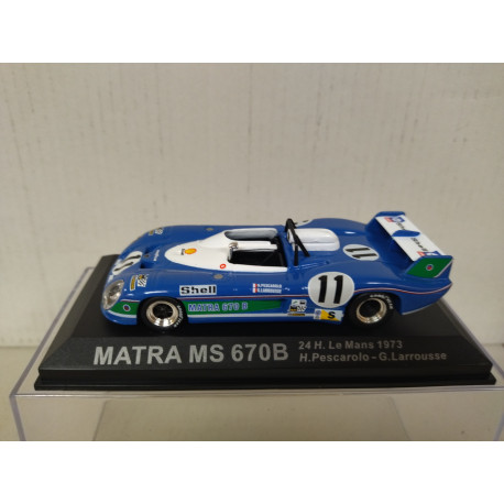 MATRA MS670 B 1973 WINNER 24 H LE MANS PESCAROLO-LARROUSSE 1:43 ALTAYA IXO