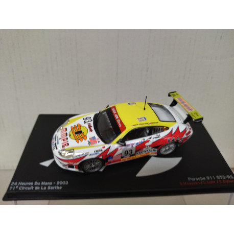 PORSCHE 911 GT3 RS 2003 24 H LE MANS MAASSEN-LUHR-COLLARD 1:43 ALTAYA IXO