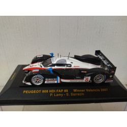 PEUGEOT 908 HDI FAP 2007 WIN VALENCIA LAMY-SARRAZIN 1:43 IXO GTM063