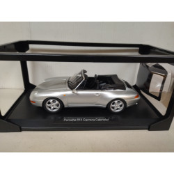 PORSCHE 911 1993 (993) CARRERA CABRIOLET SILVER 1:18 NOREV 187592