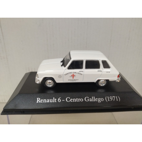 RENAULT 6 1971 CENTRO GALLEGO MEDICO ARGENTINA 1:43 SALVAT IXO HARD BOX