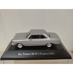 IKA TORINO 380 W 1967 2 PUERTAS SILVER ARGENTINA 1:43 SALVAT IXO HARD BOX