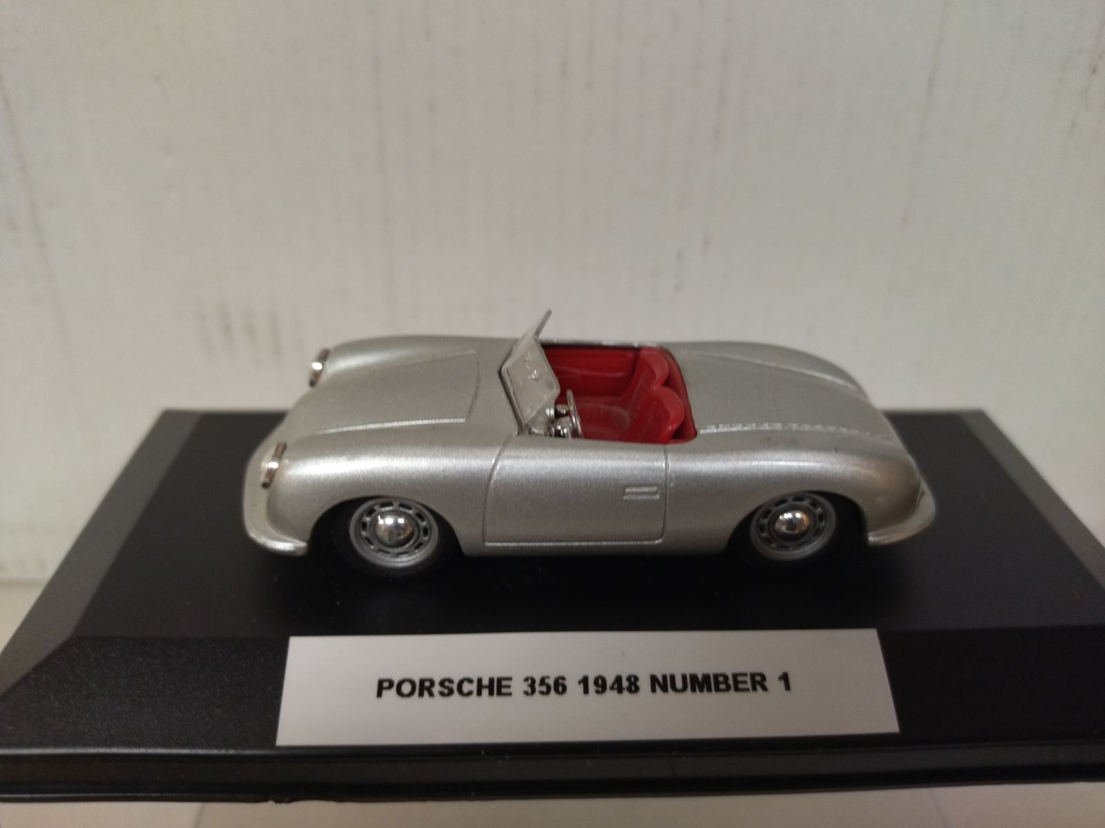PORSCHE 356 1948 NUMBER 1 ROADSTER SILVER 1:43 HIGH SPEED - BCN