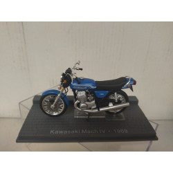 KAWASAKI MACH IV 1969 BLUE CLASSIC MOTO/BIKE 1:24 ALTAYA IXO