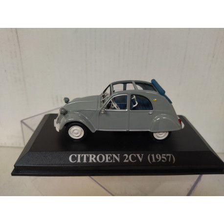 CITROEN 2CV 1957 OPEN/ABIERTO PLAQUE PORTUGAL 1:43 ALTAYA IXO