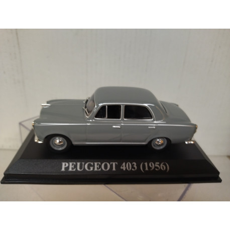 PEUGEOT 403 1956 GREY/GRIS PLAQUE PORTUGAL 1:43 ALTAYA IXO