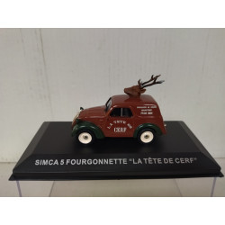 SIMCA 5 FOURGONNETTE LA TETE DE CERF CAMIONNNETTES D´ANTAN 1:43 ALTAYA IXO