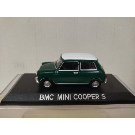 BMC MINI COOPER S GREEN/WHITE 1:43 DeAGOSTINI IXO