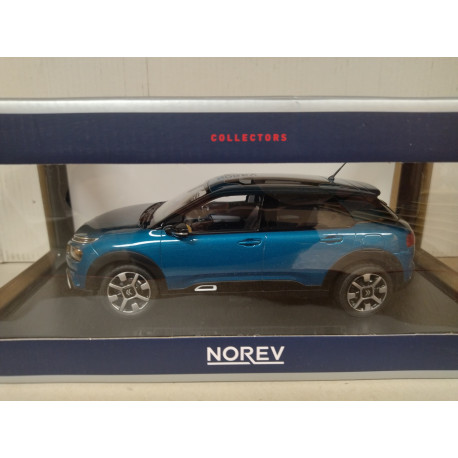 CITROEN C4 CACTUS 2018 W EMERAUDE BLUE & WHITE DECO 1:18 NOREV 181660