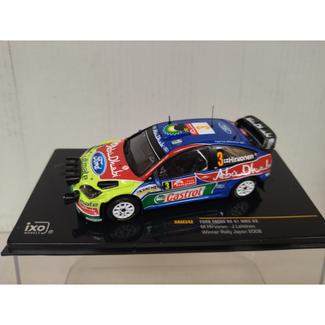 FORD FOCUS RS 07 WRC 2008 WIN RALLY JAPAN M.HIRVONEN 1:43 IXO RAM342