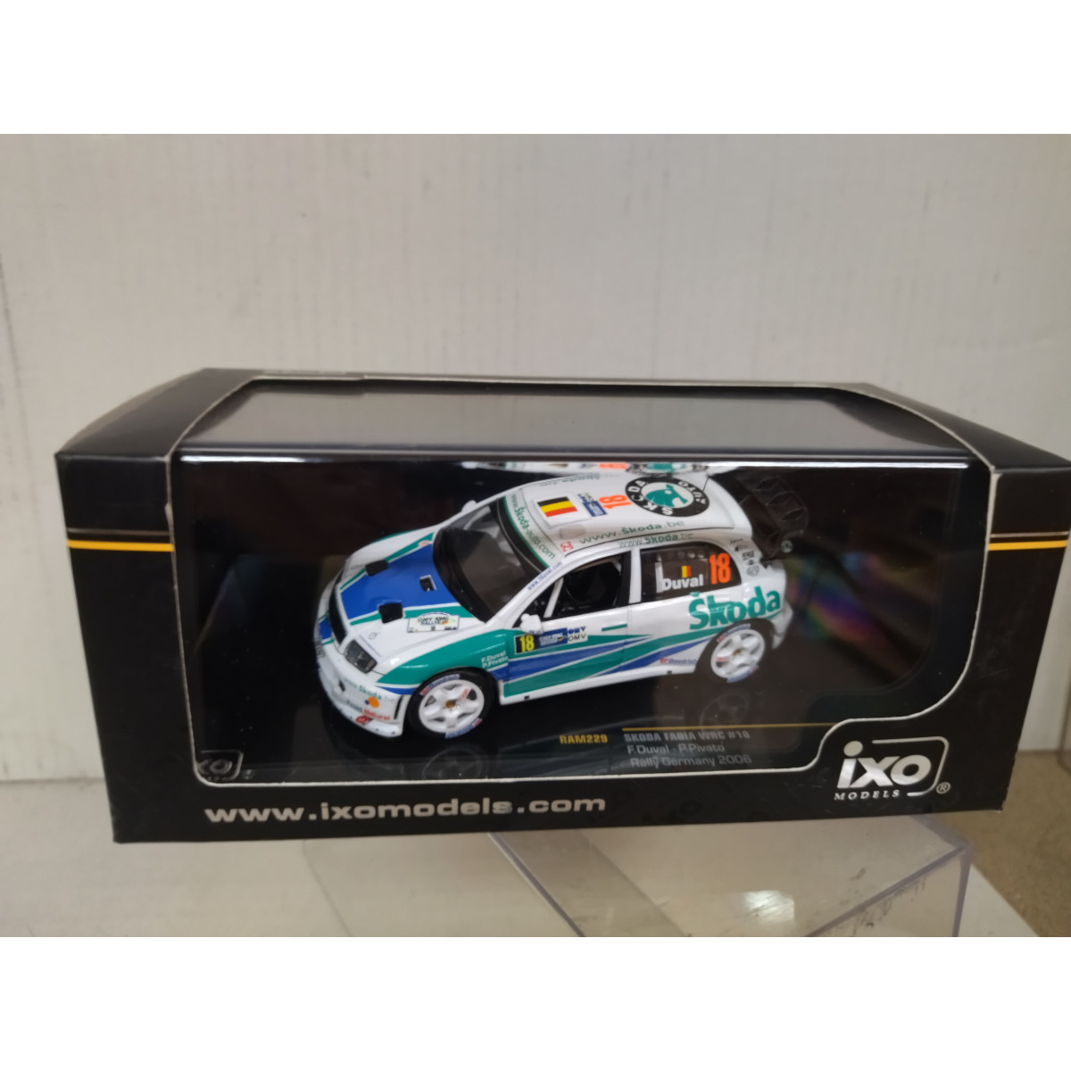 SKODA FABIA WRC 2006 RALLY GERMANY F.DUVAL 1:43 IXO RAM229 - BCN
