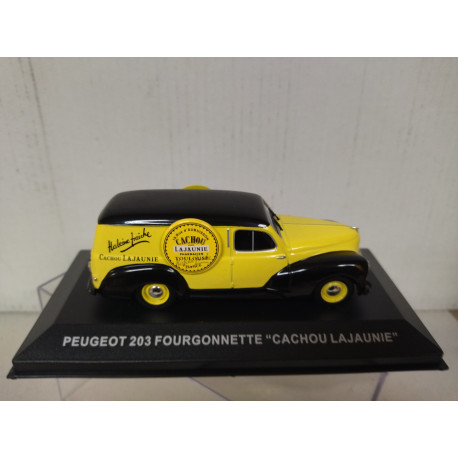 PEUGEOT 203 FOURGONNETTE CACHOU LAJAUNIE CAMIONNETTES D´ANTAN 1:43 ALTAYA IXO