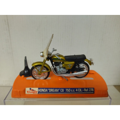 HONDA DREAM CB 750 CC 4 CIL GOLD MOTO/BIKE 1:24 GUILOY 276 VINTAGE