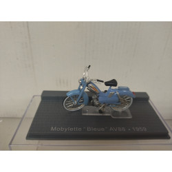 MOBYLETTE BLEUE AV88 1959 CLASSIC MOTO/BIKE 1:24 ALTAYA IXO