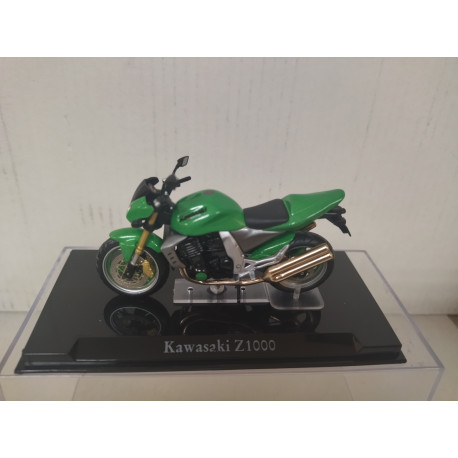 KAWASAKI Z1000 GREEN MOTO/BIKE 1:24 ATLAS IXO