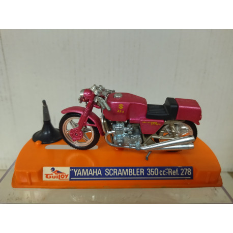 YAMAHA SCRAMBLER 350 cc MOTO/BIKE 1:24 GUILOY 278 VINTAGE