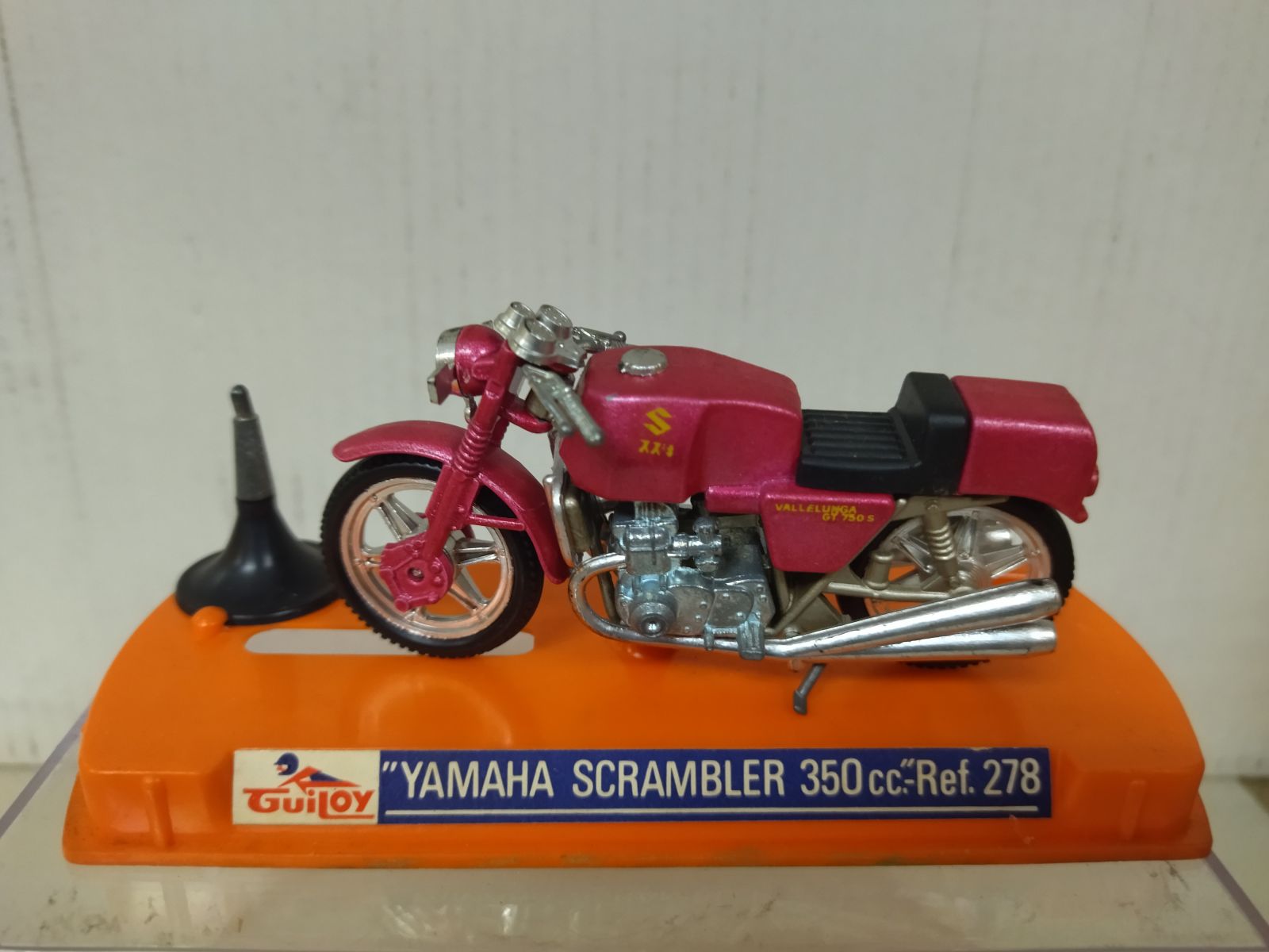 Miniature Vintage Moto Yamaha Scrambler 350cc Guiloy - 10 Cm, Métal, Occasion